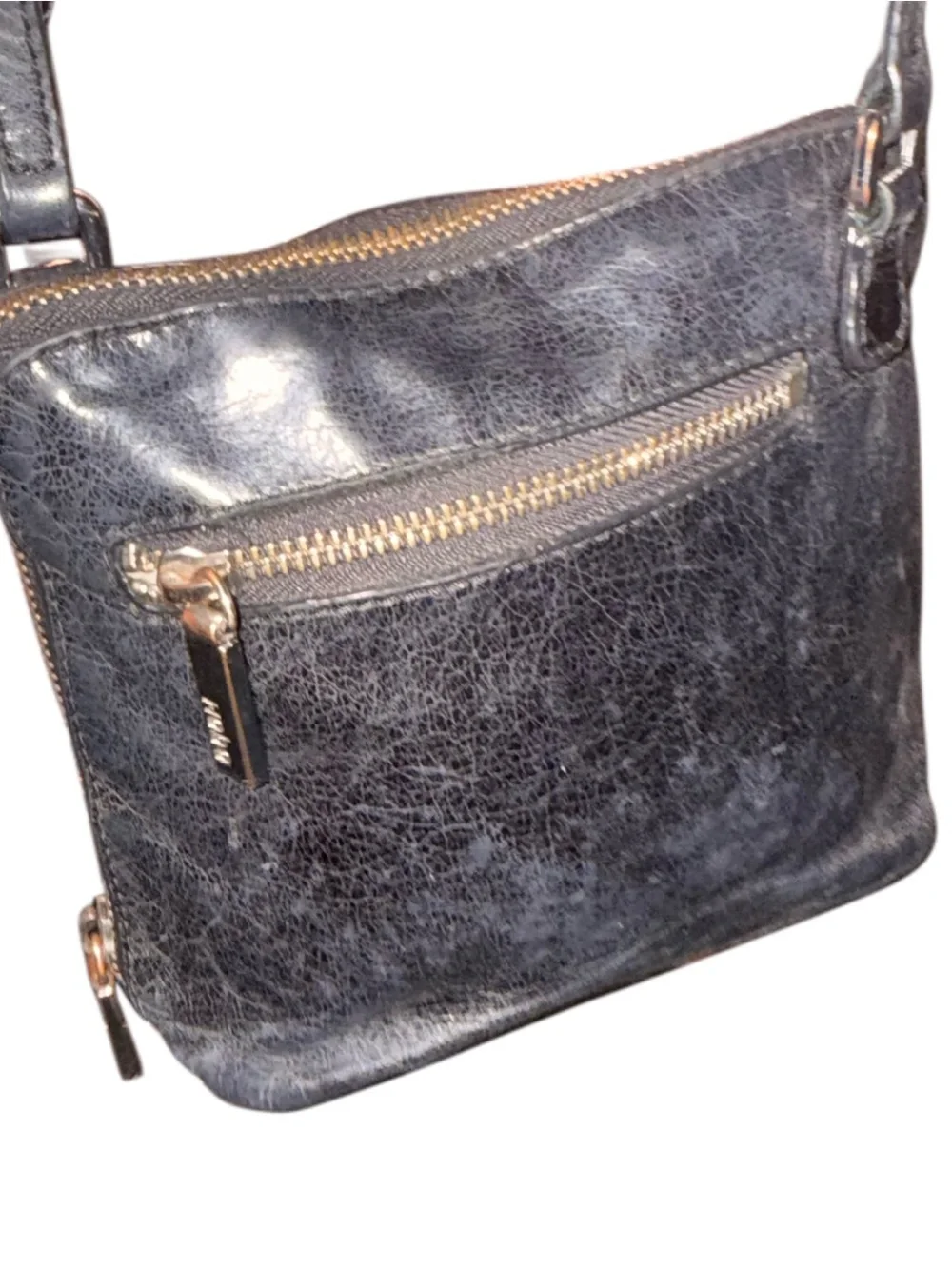 HOBO Black Leather Hobo Shoulder Bag